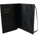 A.G. Spalding & Bros Black Leather Bifold Travel Holder Logo Wallet VAS9177