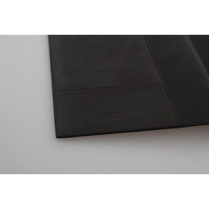 A.G. Spalding & Bros Black Leather Bifold Travel Holder Logo Wallet