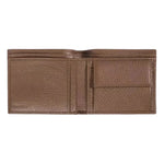 Trussardi Brown Leather Men Wallet MAN WALLETS Trussardi Dim Gray