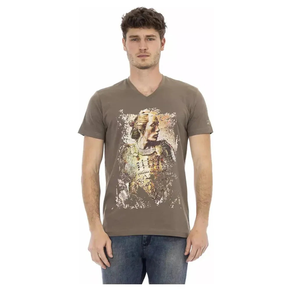 Trussardi Action Brown Cotton T-Shirt