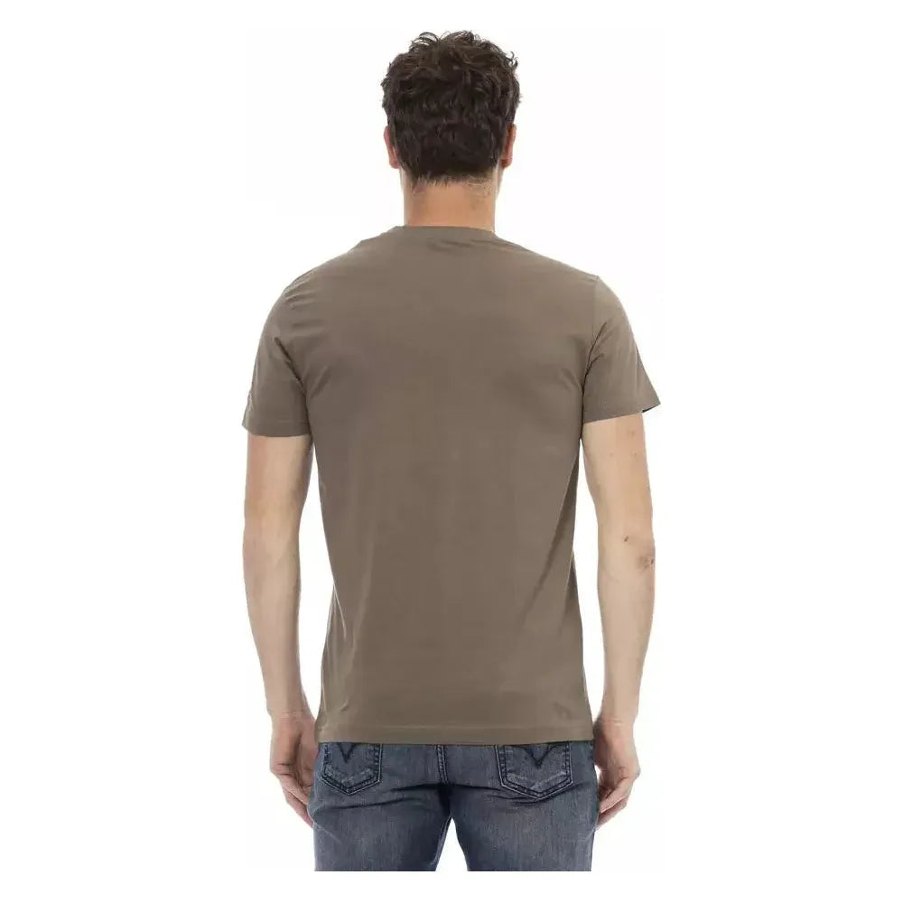Trussardi Action Brown Cotton T-Shirt
