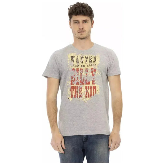 Trussardi Action Gray Cotton Men's T-Shirt