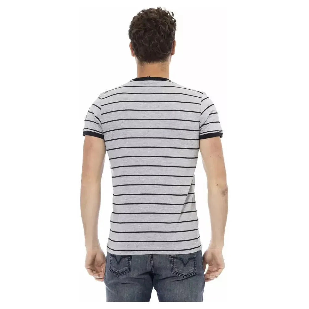 Trussardi Action Gray Cotton T-Shirt