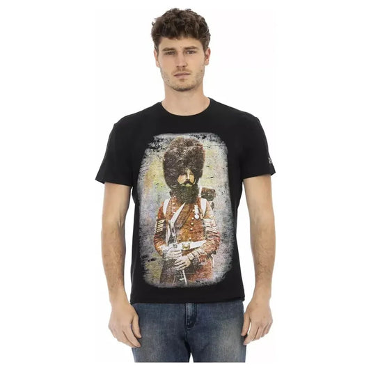 Trussardi Action Black Cotton Men T-Shirt