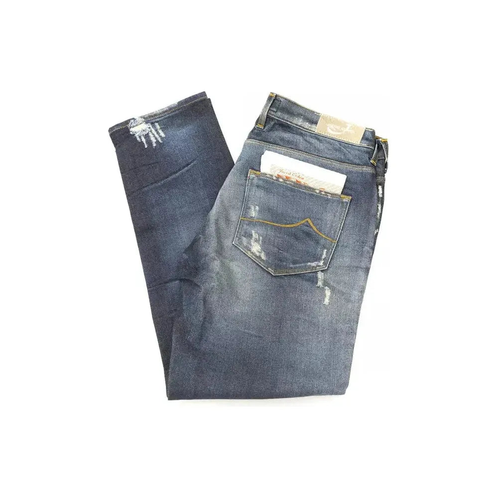 Jacob Cohen Blue Cotton Women Jeans