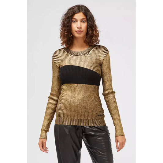 Custo Barcelona Gold Wool Women Sweater CU-22158-IT42|M