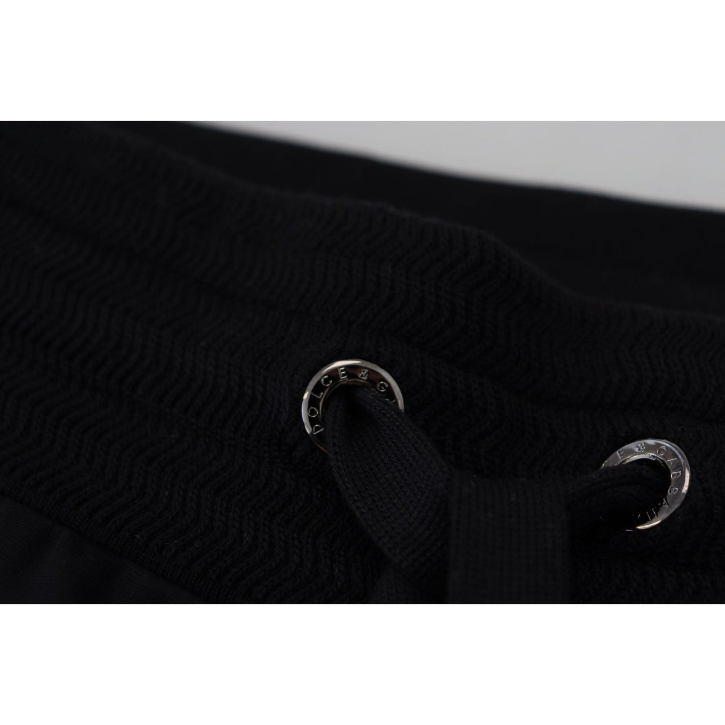 Dolce & Gabbana Black DG Print Mens Jogger Pants