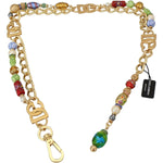Dolce & Gabbana Gold Tone DG Logo Women Waist Chain Belt WMB259-S