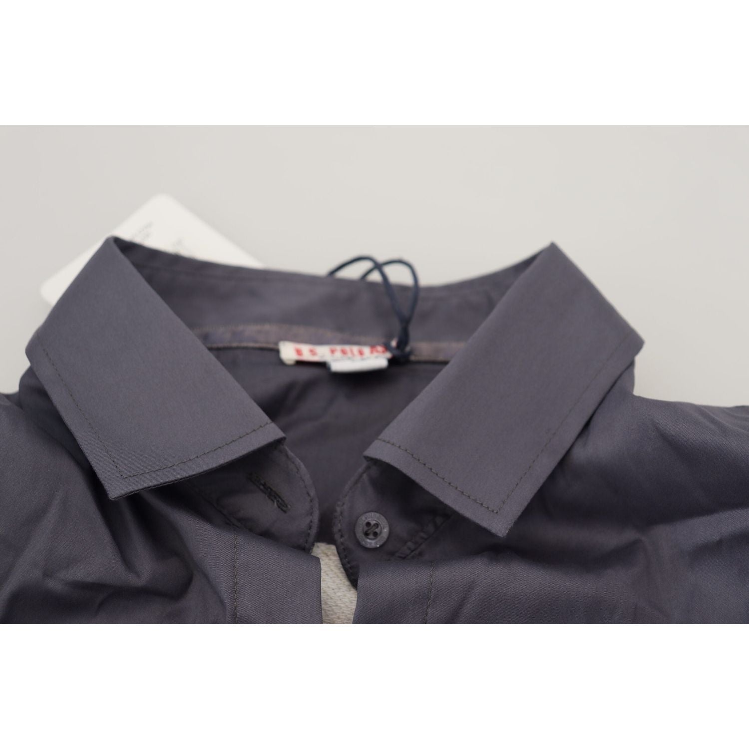 قميص بولو أنيق بأكمام طويلة باللون الرمادي من US POLO ASSN