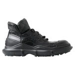 Dolce & Gabbana Black Leather Ankle Casual Boots MV5038-39