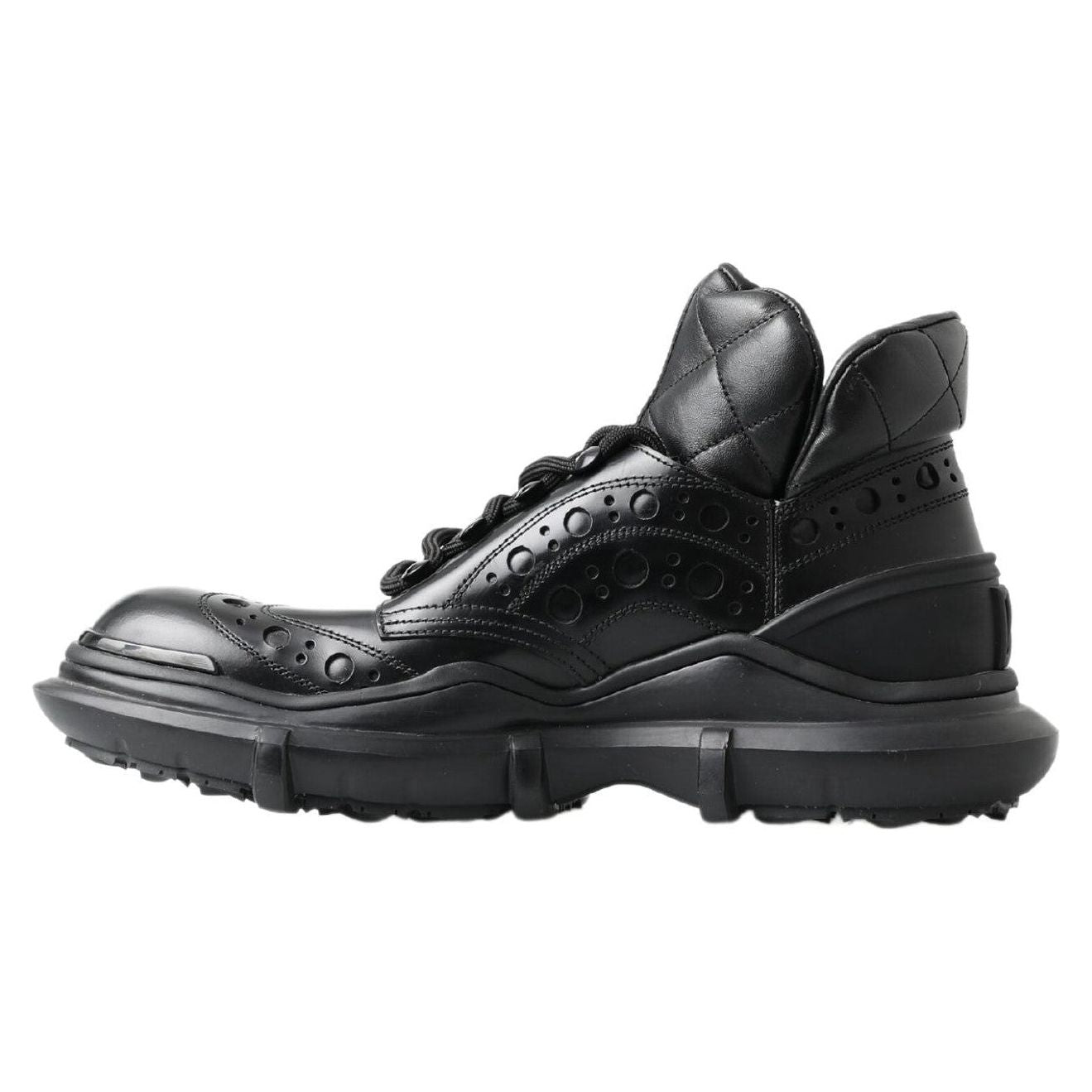 Dolce & Gabbana Black Leather Ankle Casual Boots MV5038-39