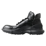 Dolce & Gabbana Black Leather Ankle Casual Boots MV5038-39