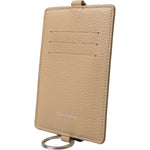 Dolce & Gabbana Beige Leather Lanyard Logo Card Holder Men Wallet BAG1105