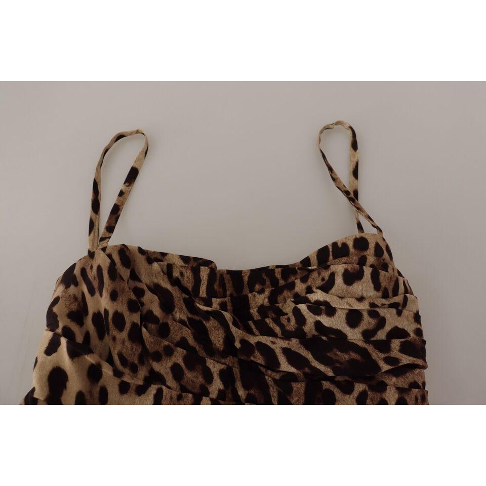 فستان كادي بطبعة جلد النمر الأنيق من دولتشي آند غابانا