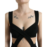 Dolce & Gabbana Black Cut Out Sleeveless Bodycon Midi Dress DR28934-38