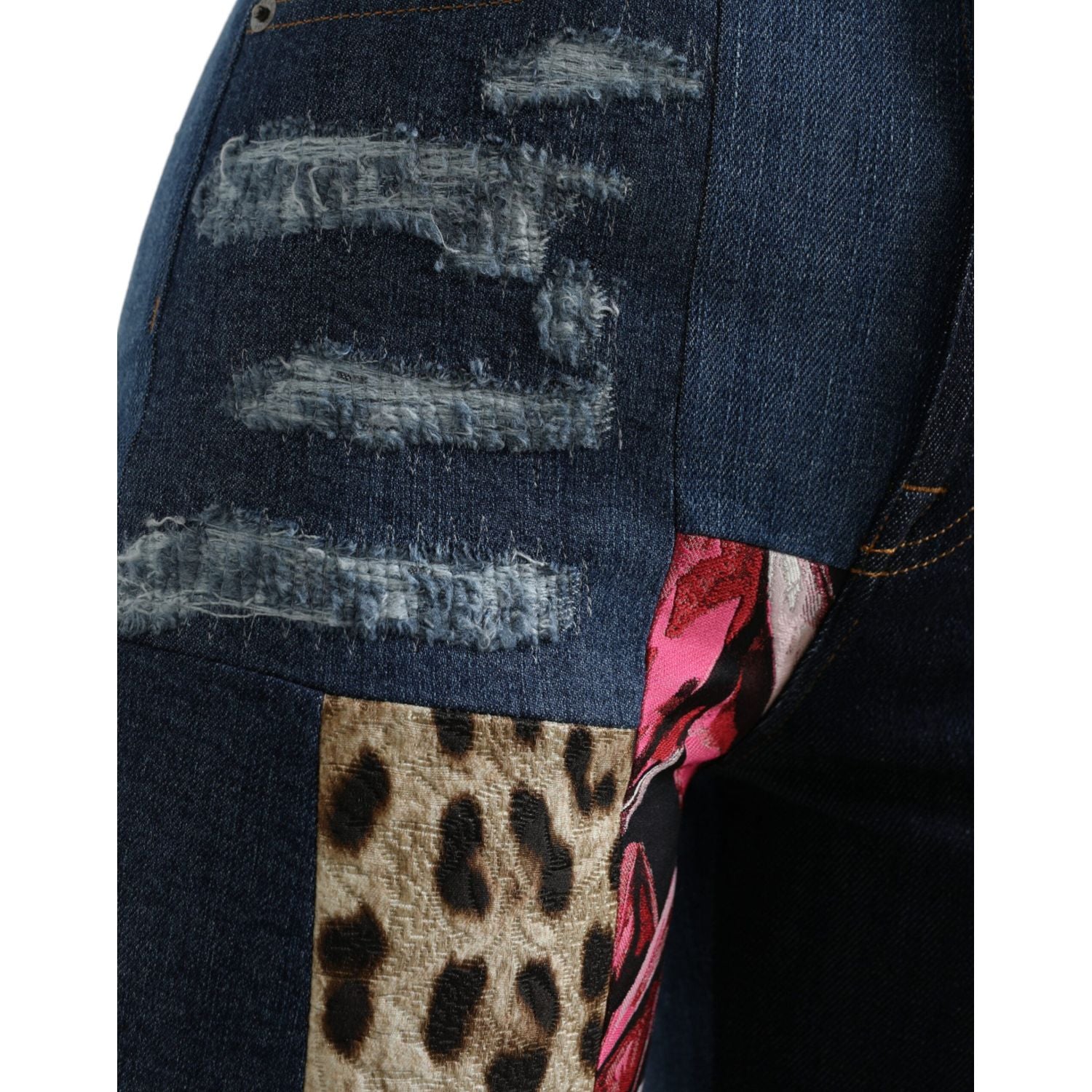 بنطلون جينز ضيق من Dolce &amp; Gabbana Vibrant Patchwork