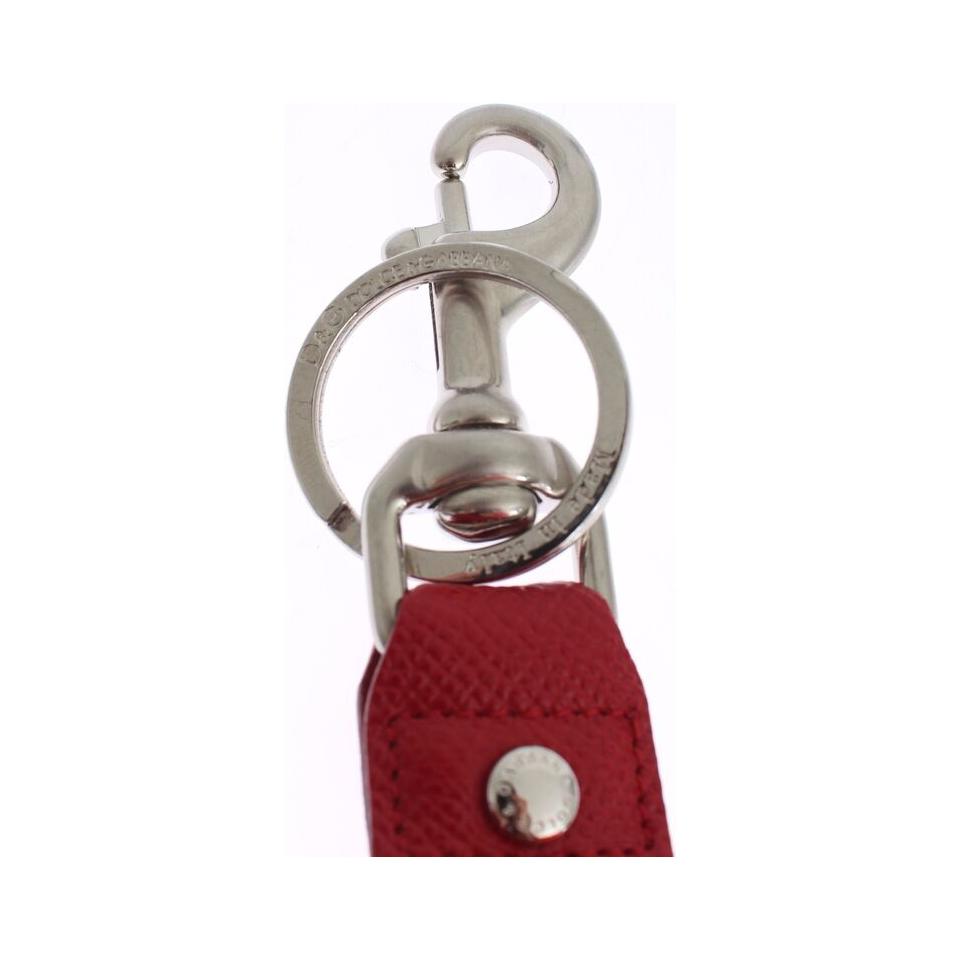 سلسلة مفاتيح من جلد الرافيا متعدد الألوان من دولتشي آند غابانا