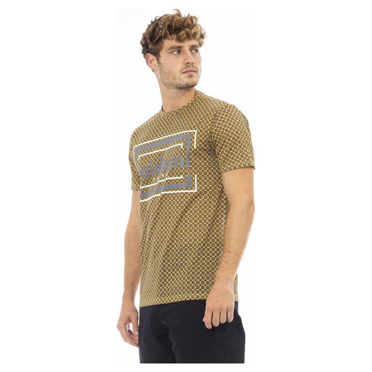 Baldinini Trend Gray Cotton Men T-Shirt BA-23711-XL