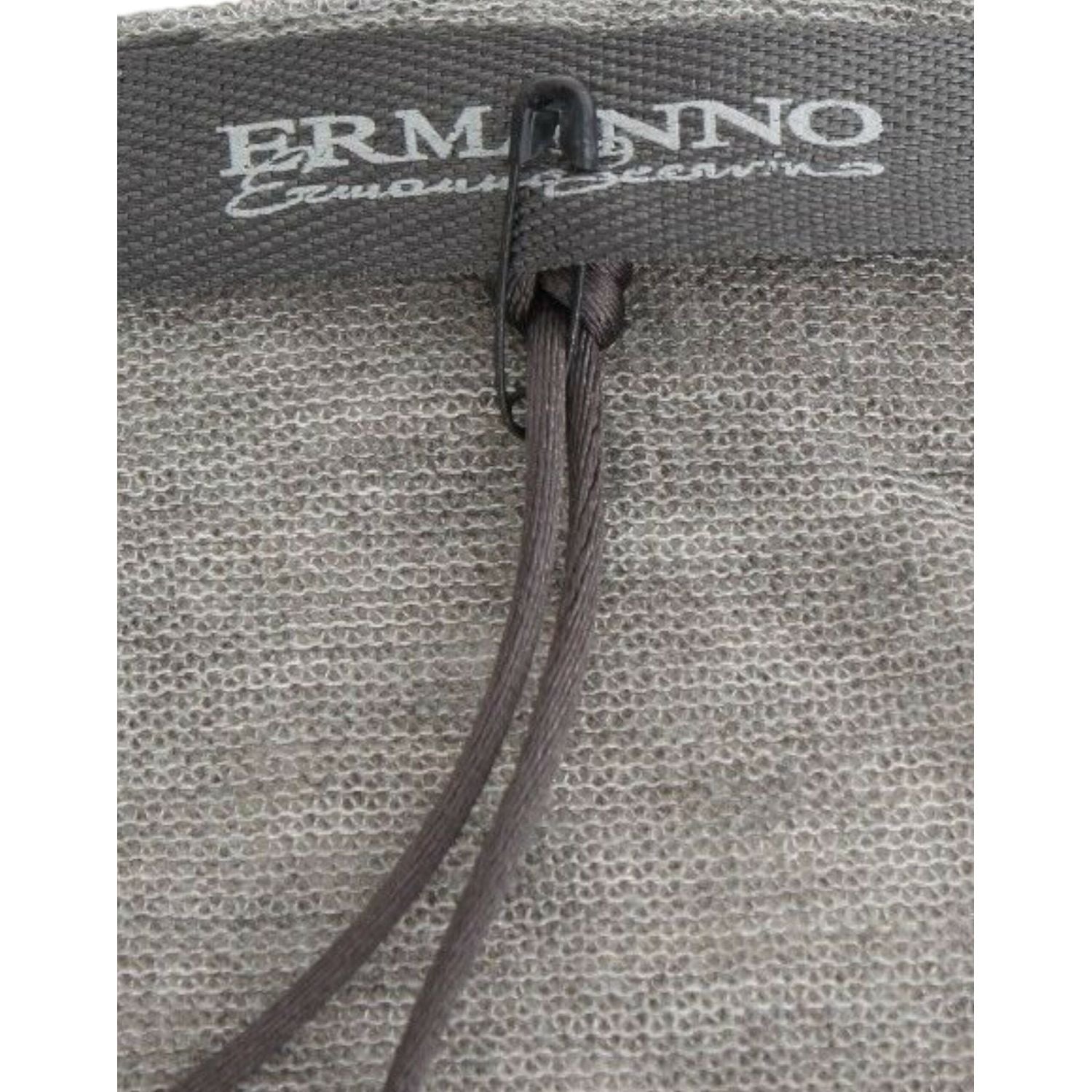 سترة Ermanno Scervino الأنيقة المصنوعة من مزيج الصوف الرمادي بفتحة رقبة على شكل حرف V