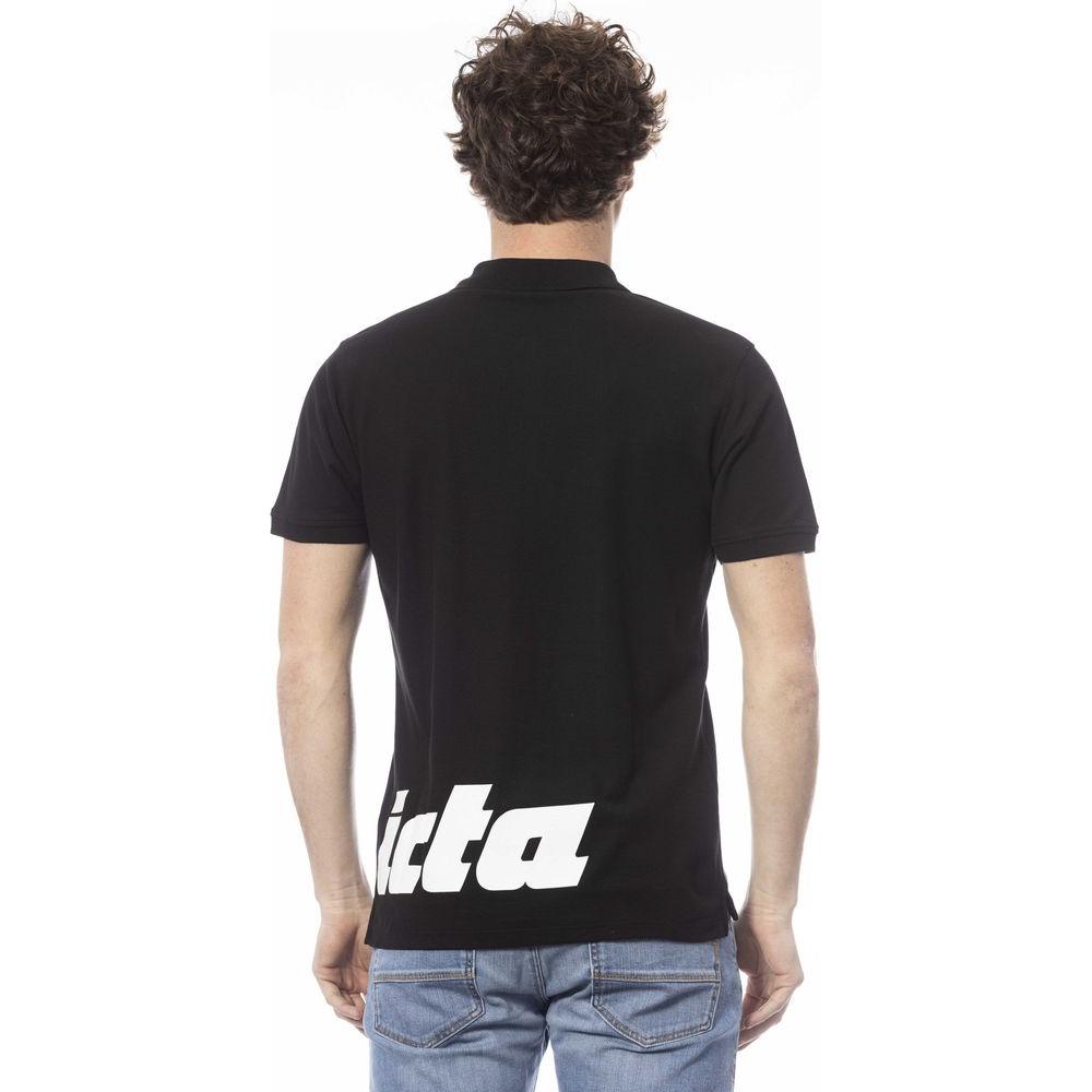 قميص بولو رجالي من القطن باللون الأسود من Invicta