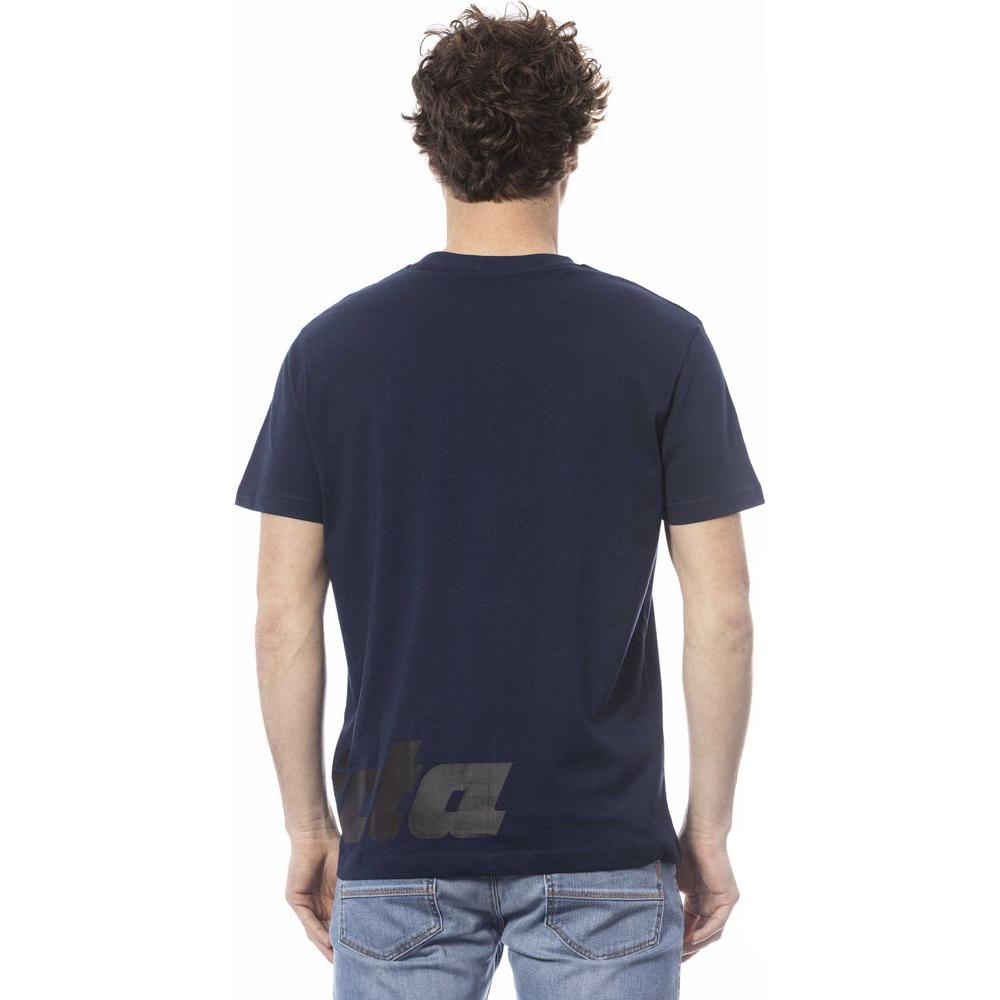 تي شيرت رجالي من القطن باللون الأزرق من Invicta