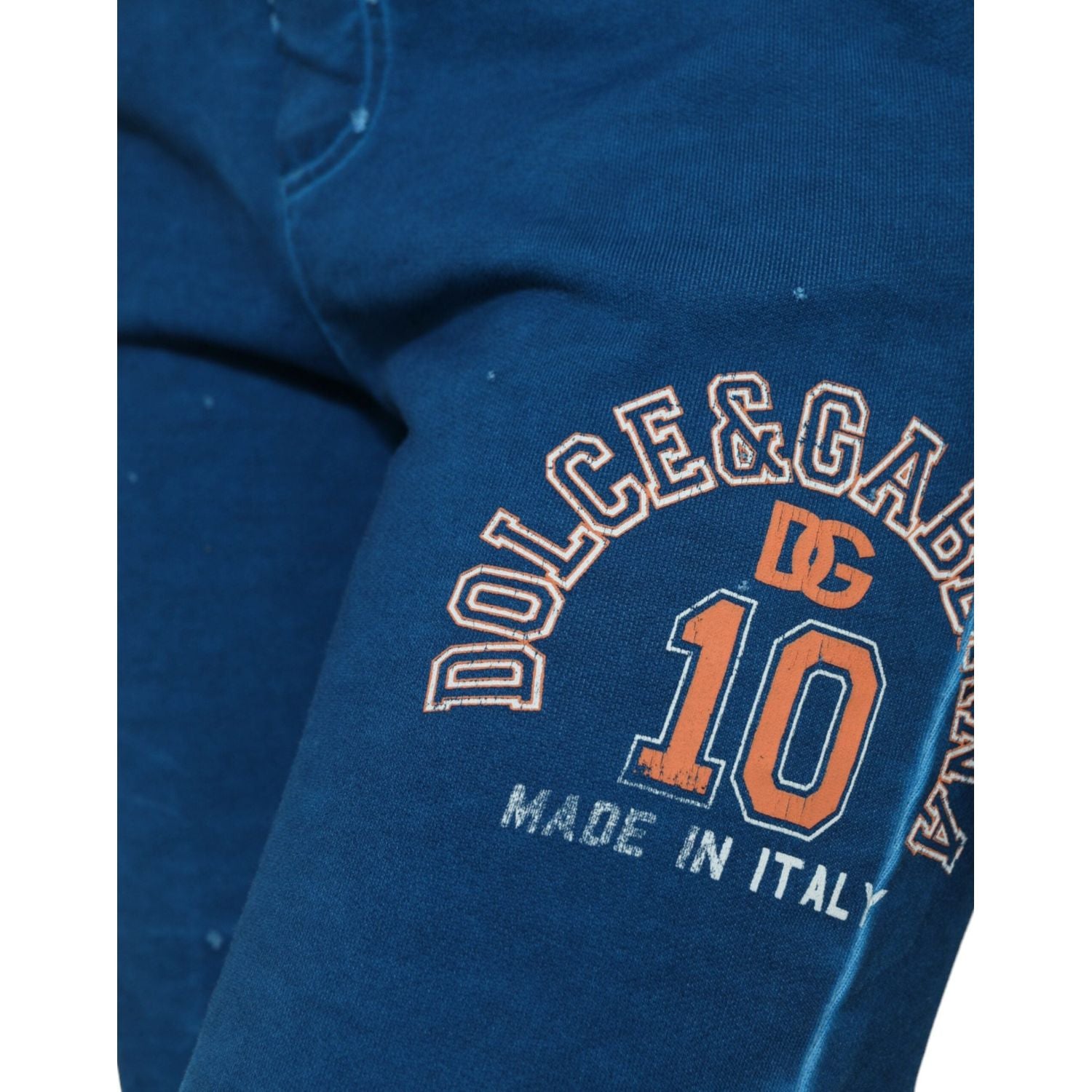 بنطال رياضي من القطن المزخرف من دولتشي آند غابانا