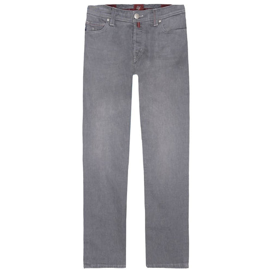 Tramarossa Gray Cotton Men Jeans