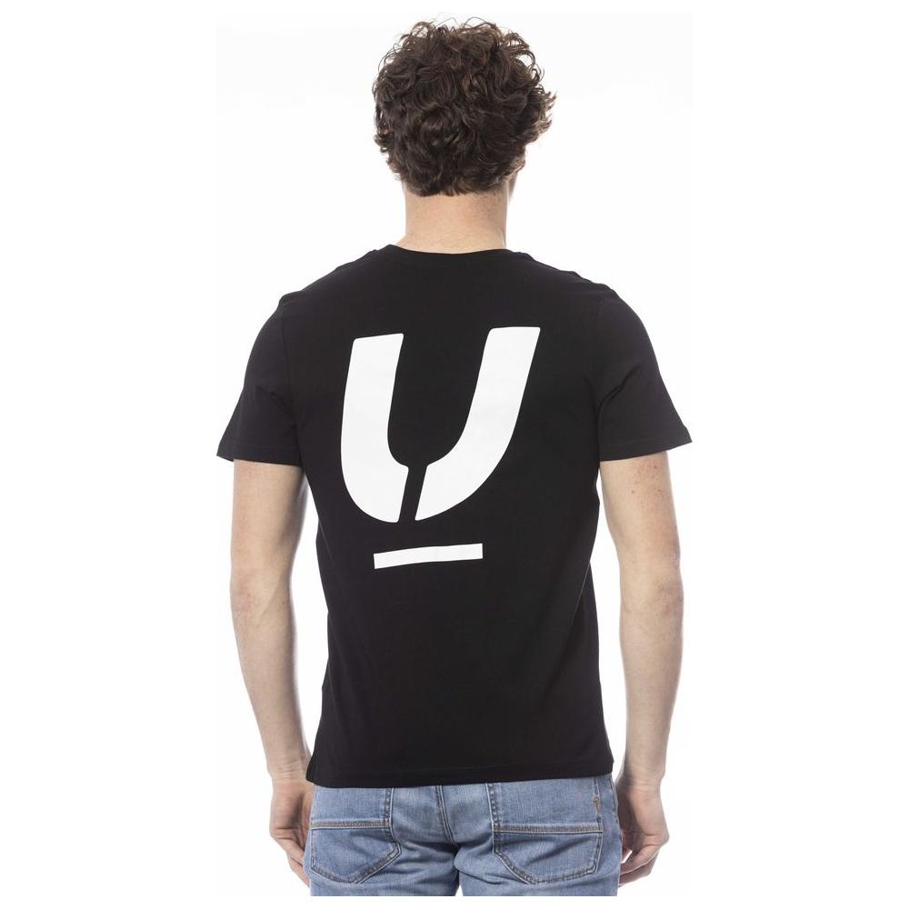 تي شيرت رجالي من القطن باللون الأسود من Ungaro Sport