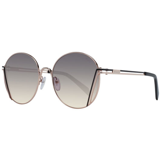 Emilio Pucci Rose Gold Women Sunglasses Emilio Pucci Dark Gray