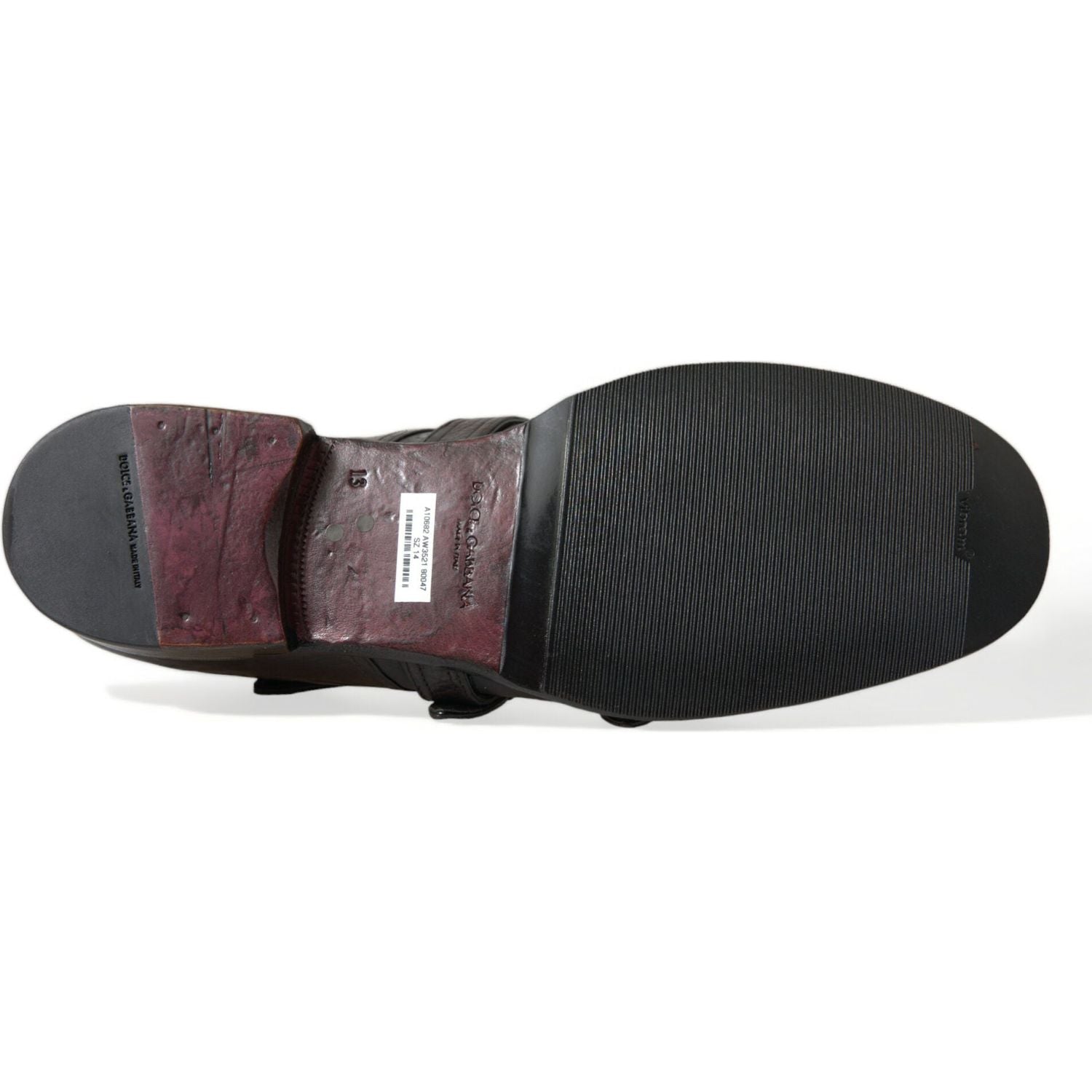 حذاء رسمي أنيق من الجلد بثلاثة مشابك من دولتشي آند غابانا