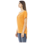 Just Cavalli Orange Cotton Women Top JU-24215-S