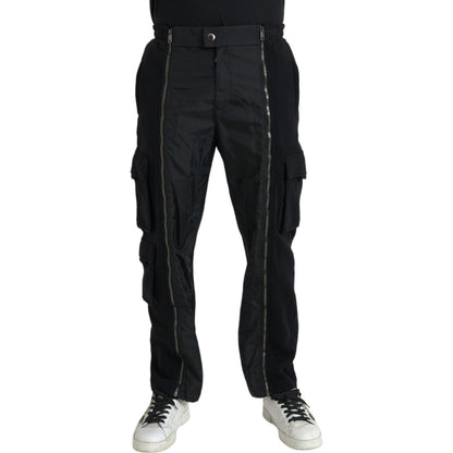 Dolce & Gabbana Black Cotton Blend Skinny Pants