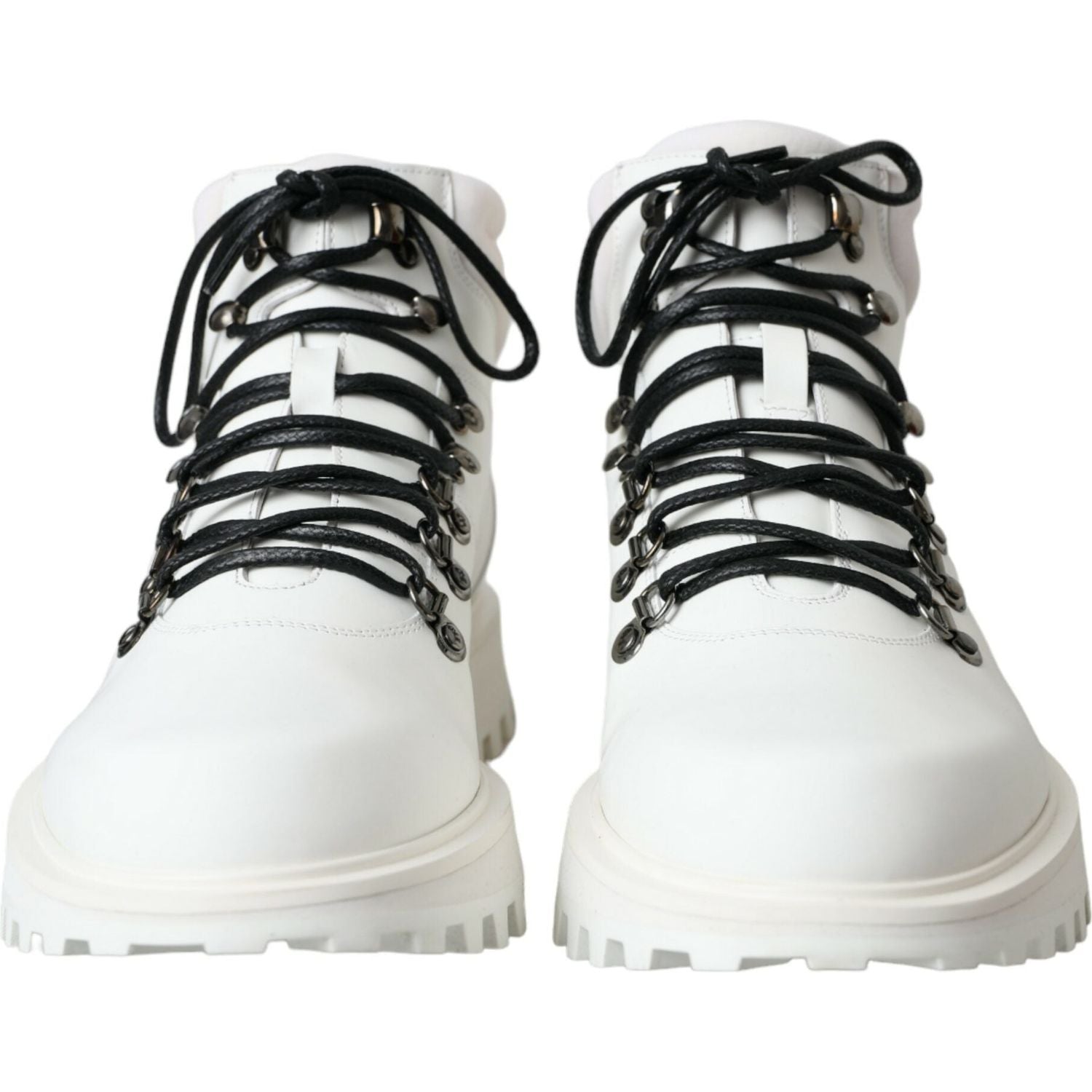 حذاء Dolce &amp; Gabbana Vulcano Trekking للرجال ذو الكاحل باللون الأبيض