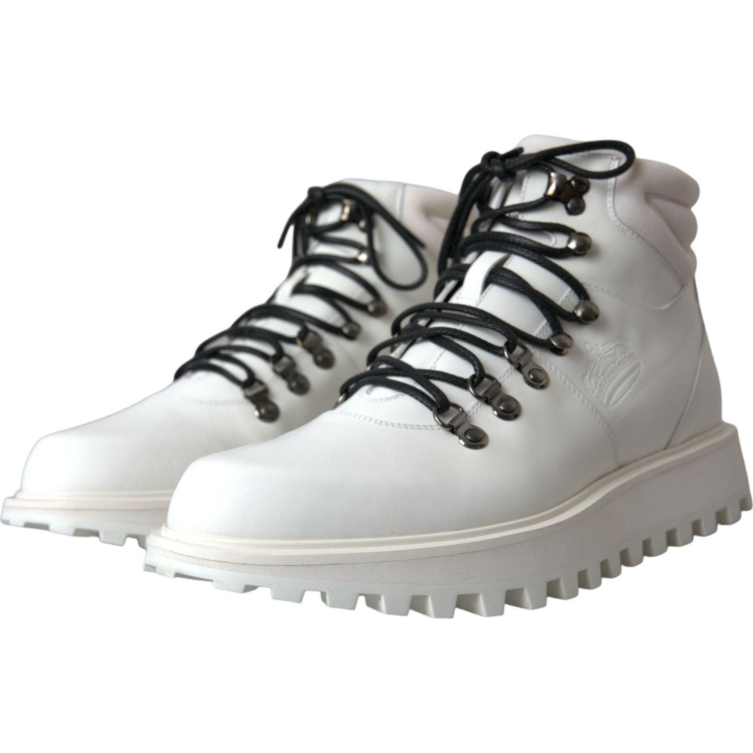 حذاء Dolce &amp; Gabbana Vulcano Trekking للرجال ذو الكاحل باللون الأبيض