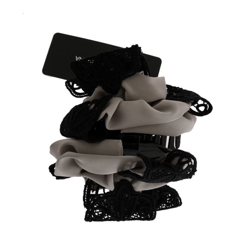 مشبك شعر أنيق من الدانتيل المزهر من دولتشي آند غابانا