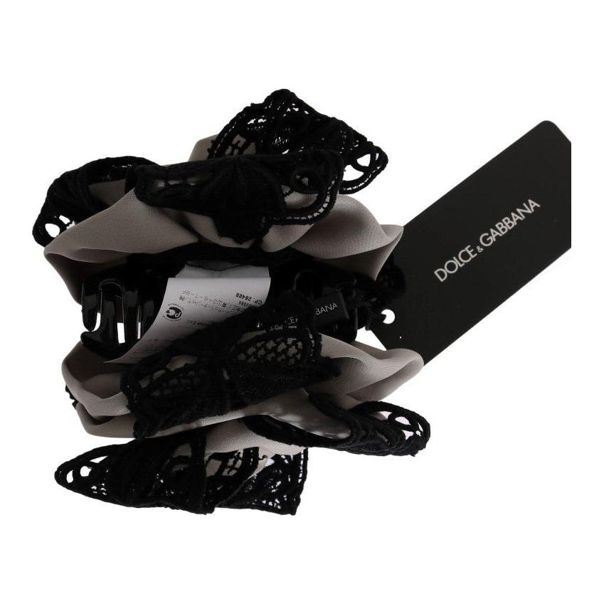 مشبك شعر أنيق من الدانتيل المزهر من دولتشي آند غابانا