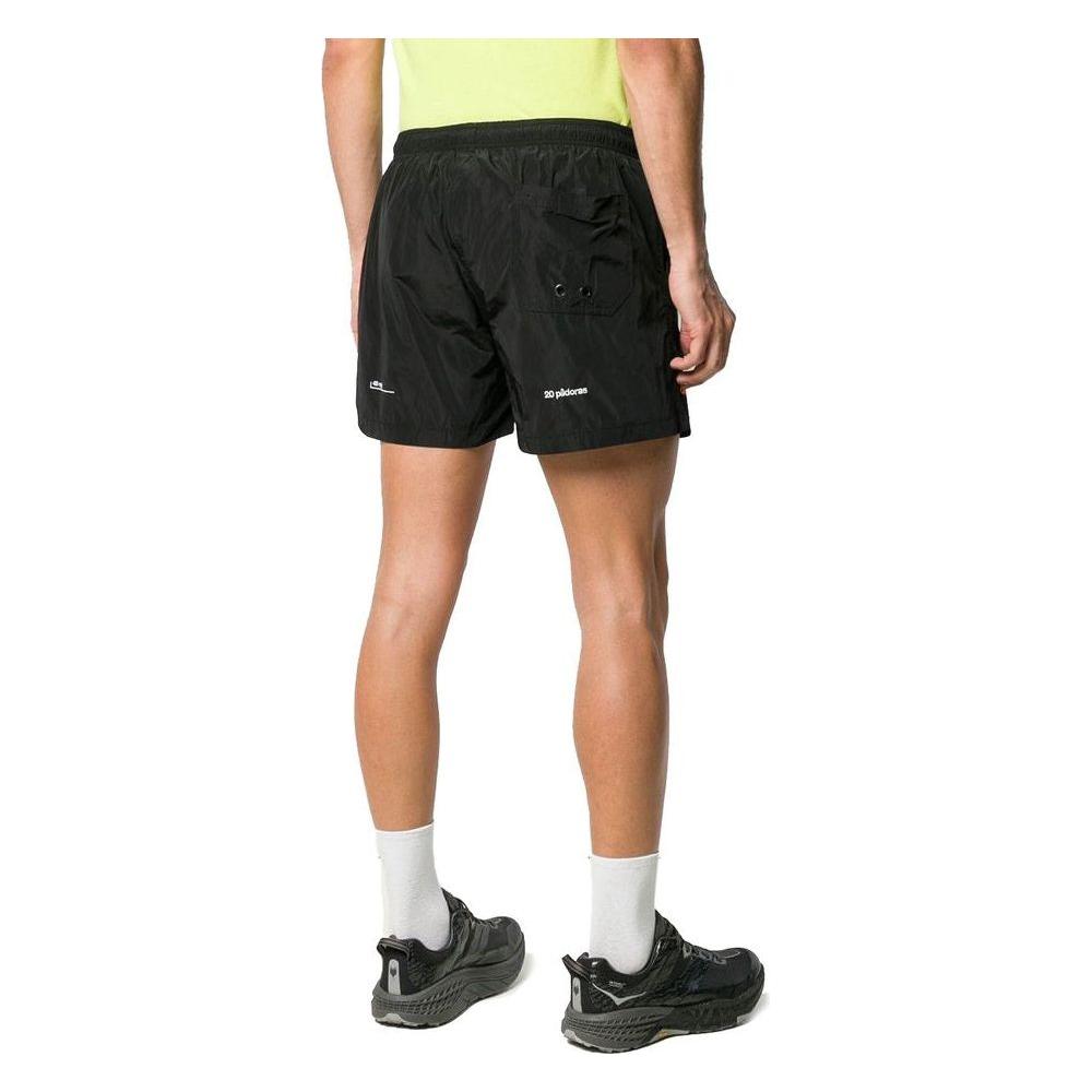 ملابس السباحة الملاكم الأسود المطرز الأنيق من مارسيلو بورلون