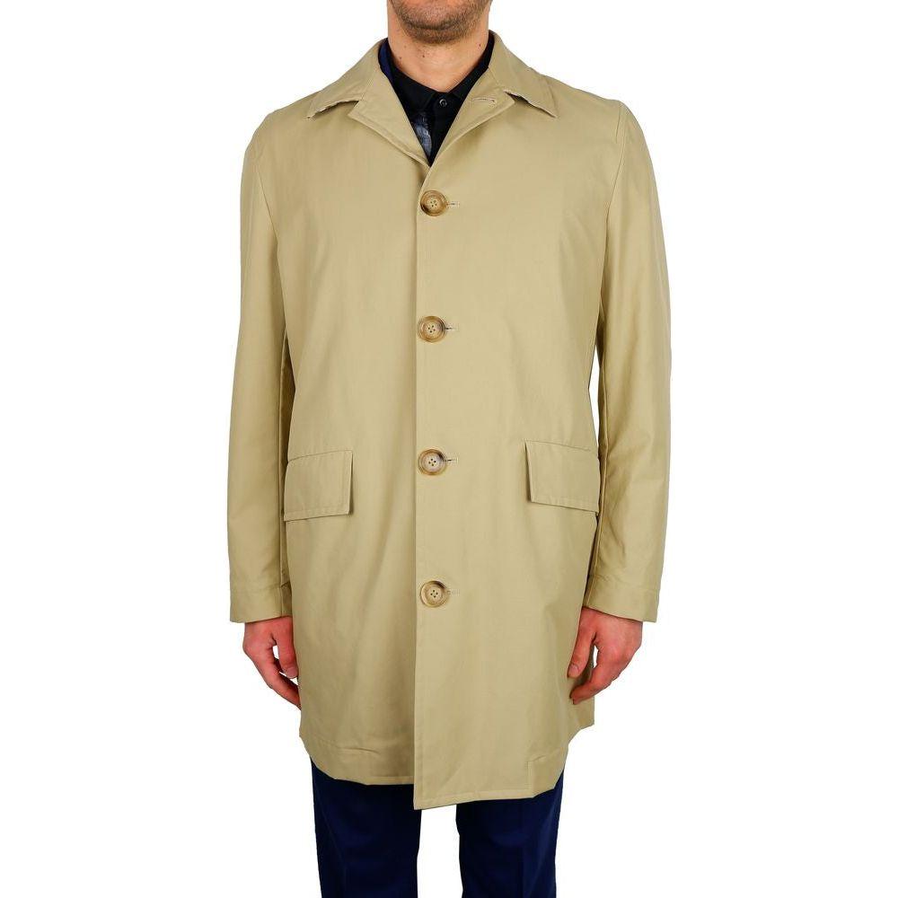 معطف ترنش Aquascutum الكلاسيكي باللون البيج - أناقة خالدة