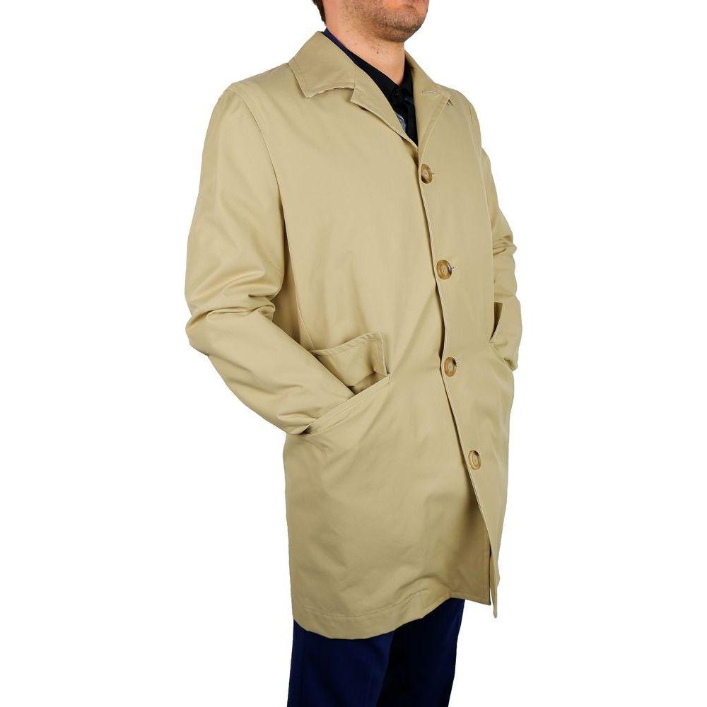 معطف ترنش Aquascutum الكلاسيكي باللون البيج - أناقة خالدة