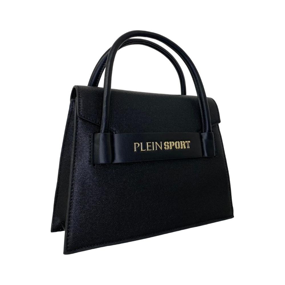 حقيبة يد نسائية من البولي إيثيلين بلون أسود من Plein Sport