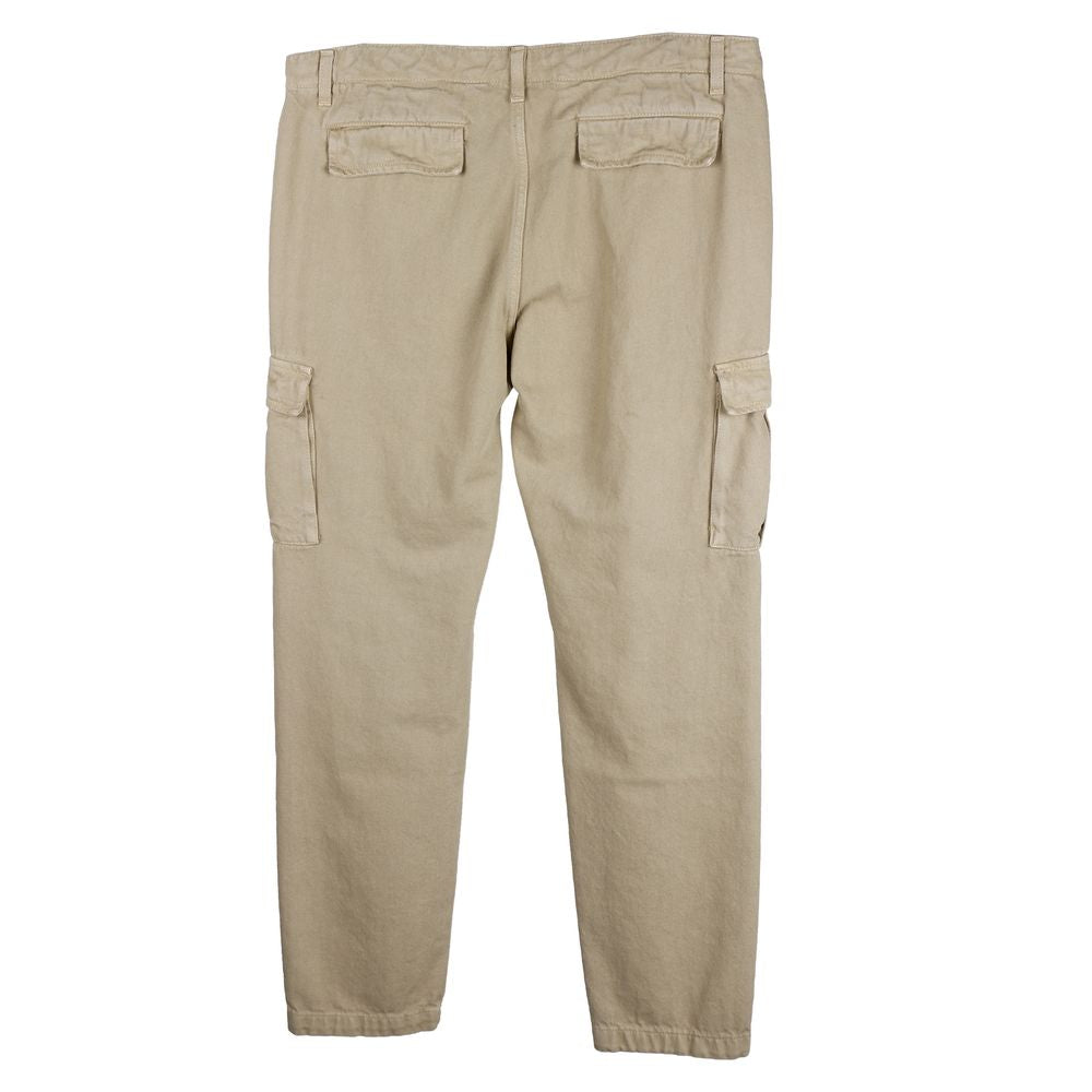 Comme Des Fuckdown Beige Cotton Men Pants