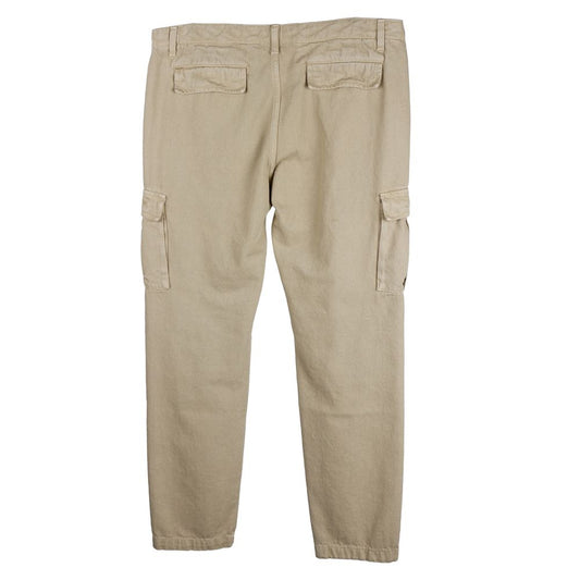 Comme Des Fuckdown Beige Cotton Men Trouser Comme Des Fuckdown Rosy Brown