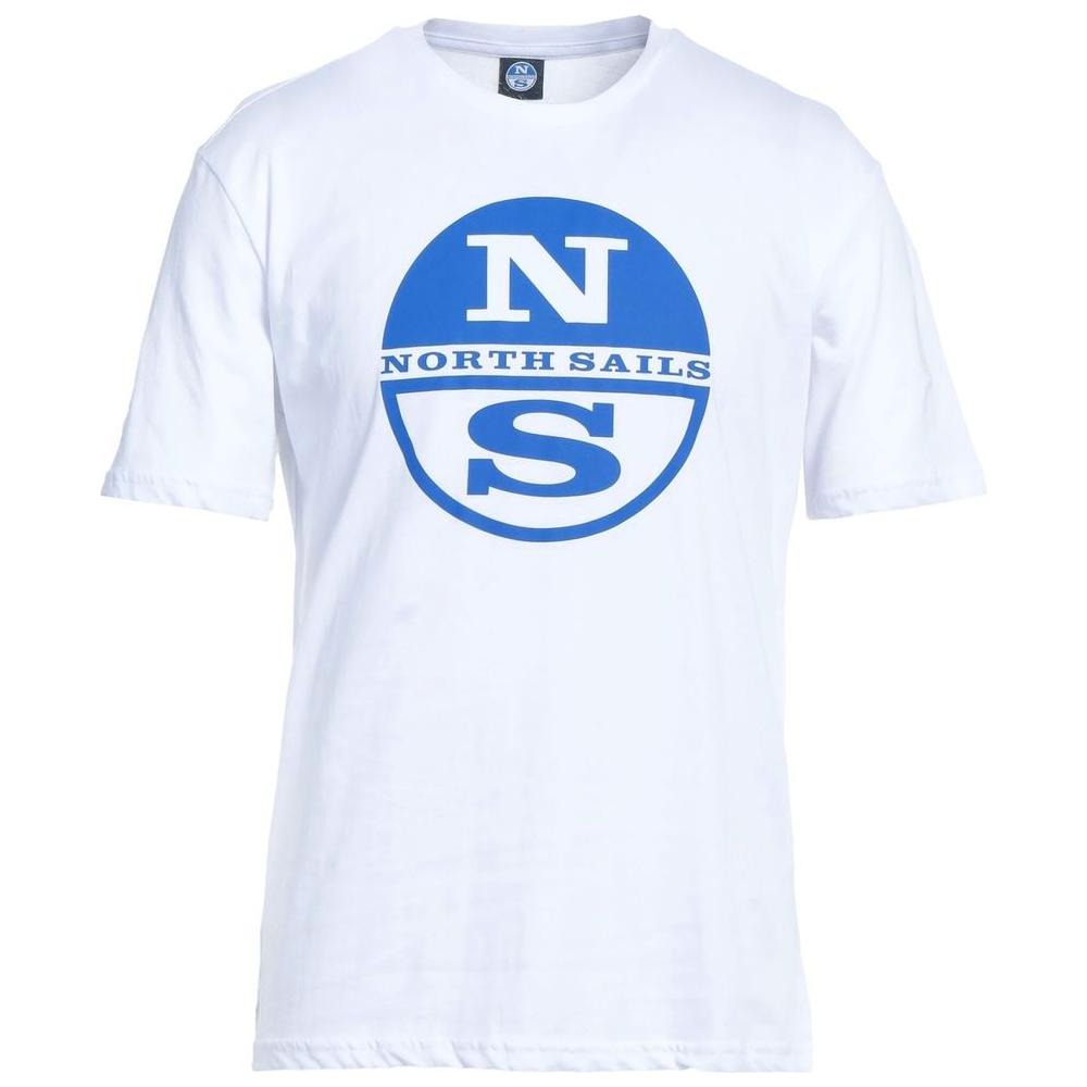 تي شيرت قطني بشعار North Sails Crisp White