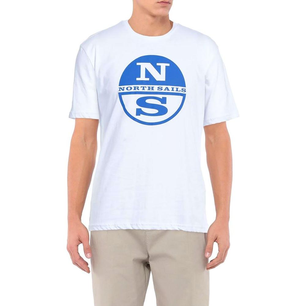 تي شيرت قطني بشعار North Sails Crisp White