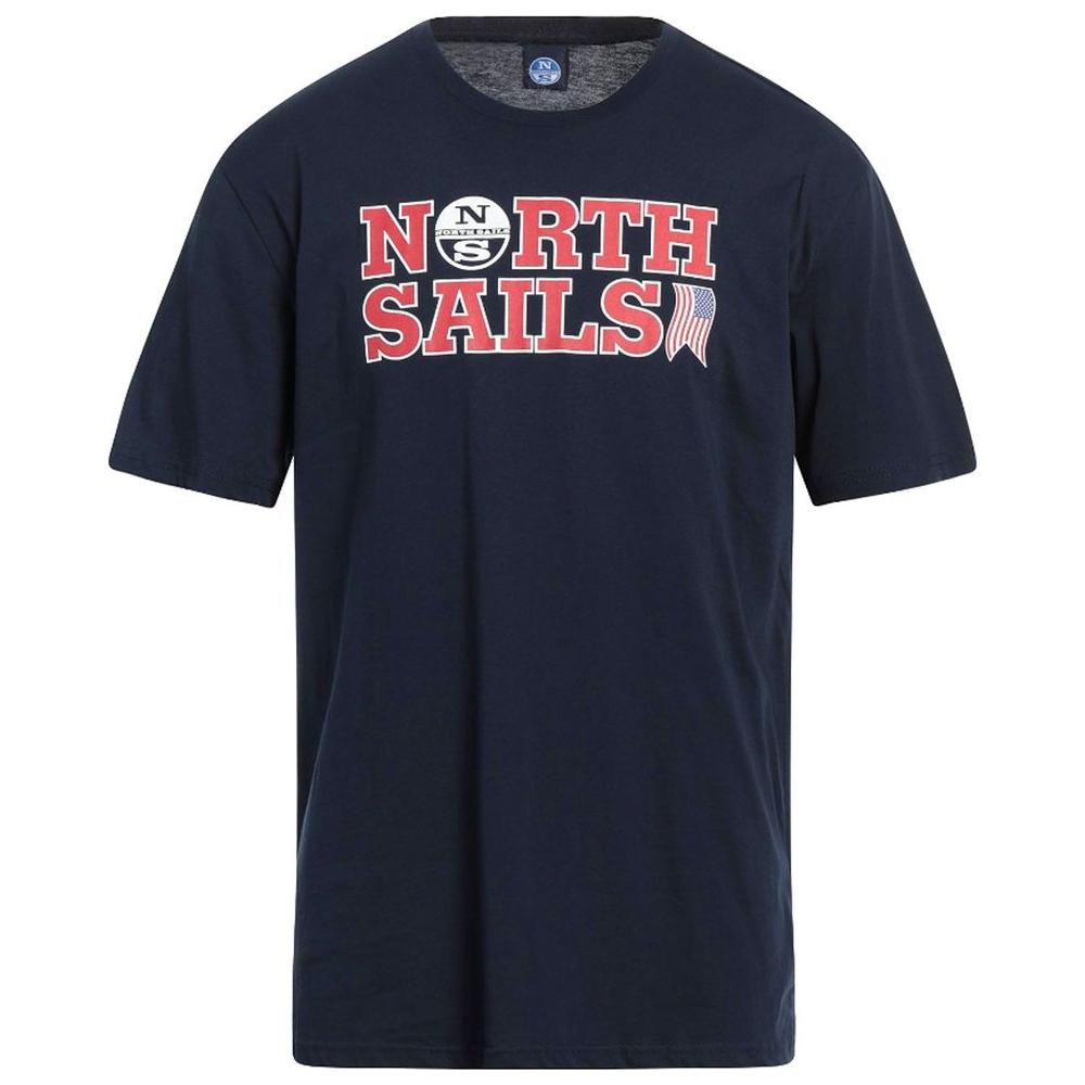 تي شيرت قطني باللون الأزرق الداكن من North Sails Nautical Nostalgia