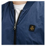 Refrigiwear Elevated Casual Blue Bomber Jacket RE-12591-S