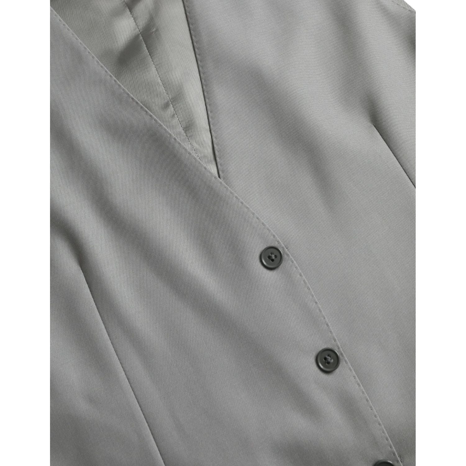 سترة رسمية من الصوف باللون الرمادي الفاتح من دولتشي آند غابانا