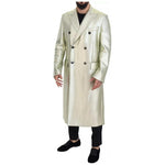 Dolce & Gabbana Gold Viscose Long Double Breasted Jacket JKT3443-50
