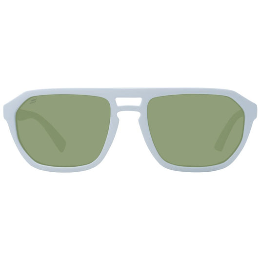 Serengeti White Men Sunglasses Serengeti Light Gray