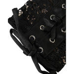 Dolce & Gabbana Black Taormina Lace Elbow Length Gloves LB30123-7.5